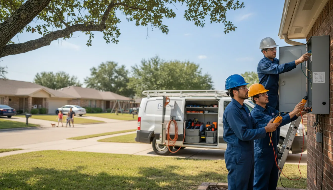 Certified electrician providing emergency electrical services in Victoria, IL